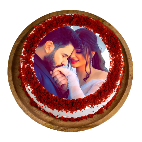 Red Velvet Photo Cake
