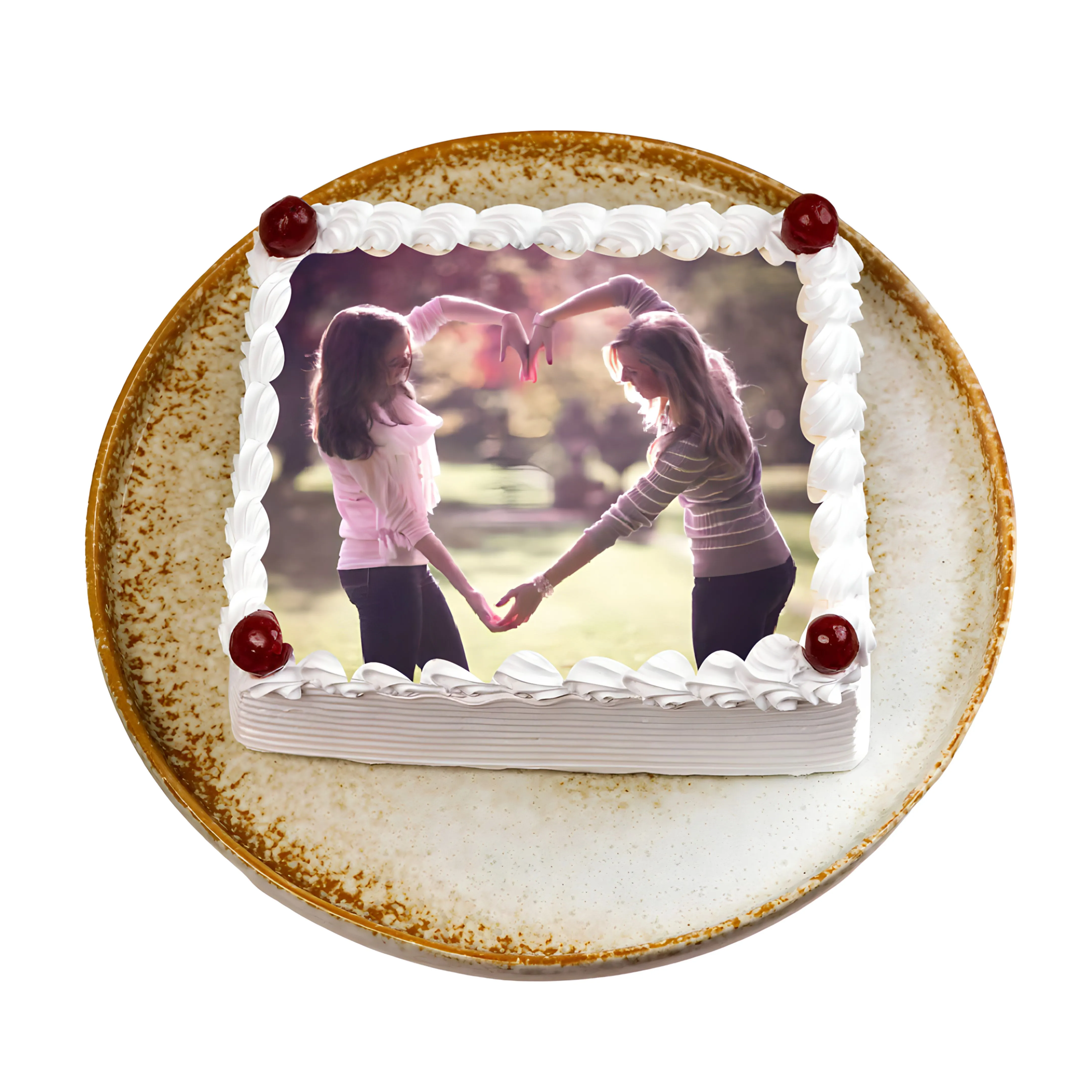Pineapple Photo Cream Cake