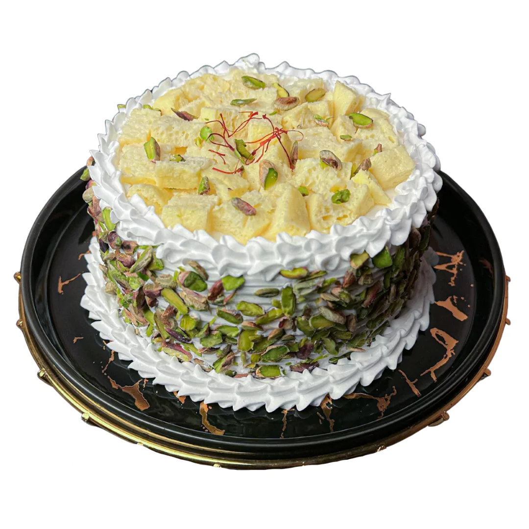 Rasmalai Cake with Pista