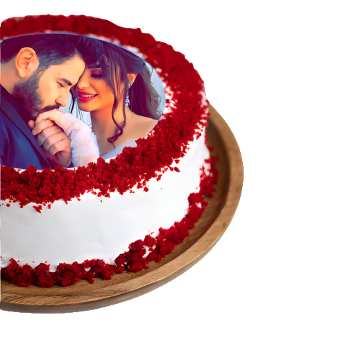Red Velvet Photo Cake