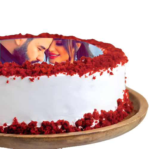 Red Velvet Photo Cake