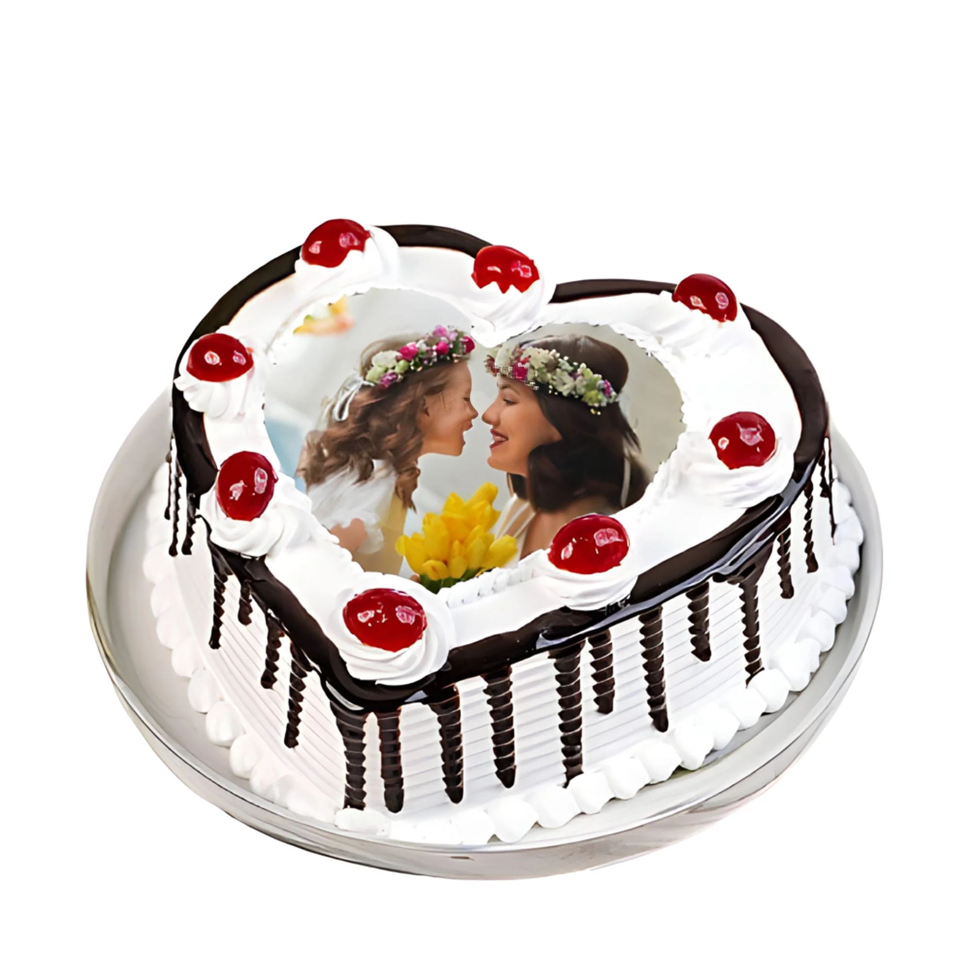 Black Forest Mothers Day Photo Cake