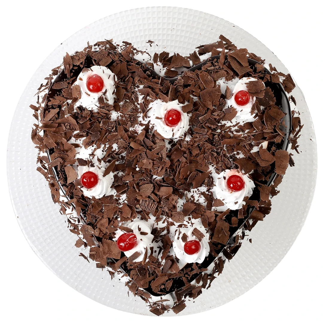 Heart Shape Black Forest Cake