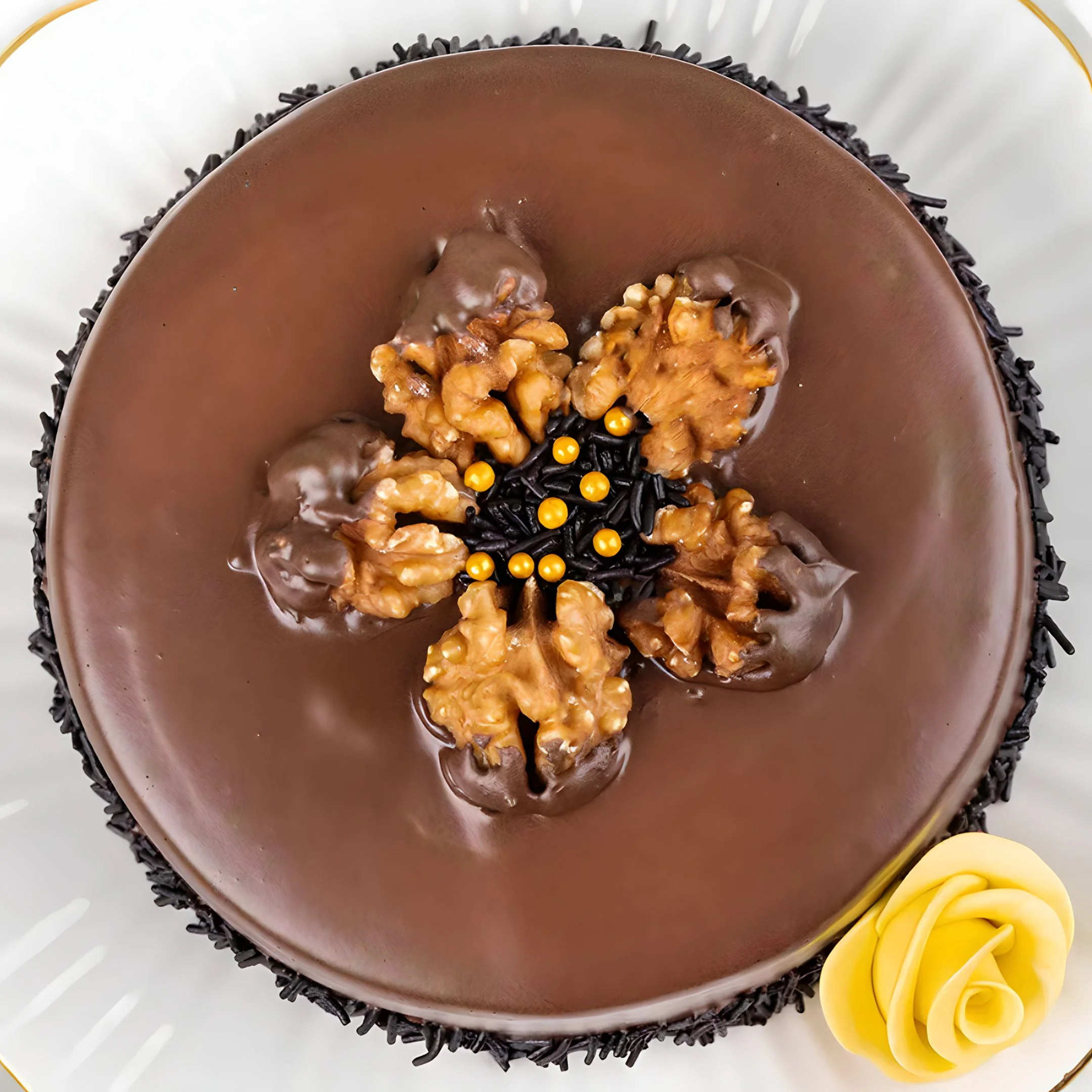 Sugarless Walnut Cake