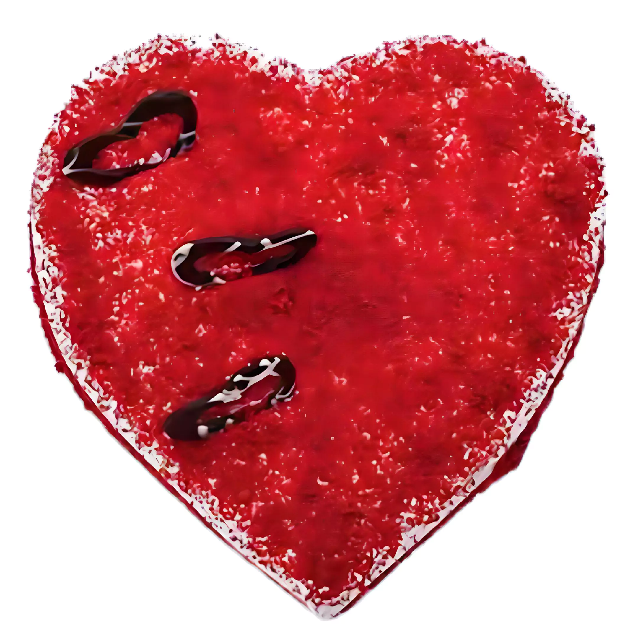 Red Velvet Heart Cake