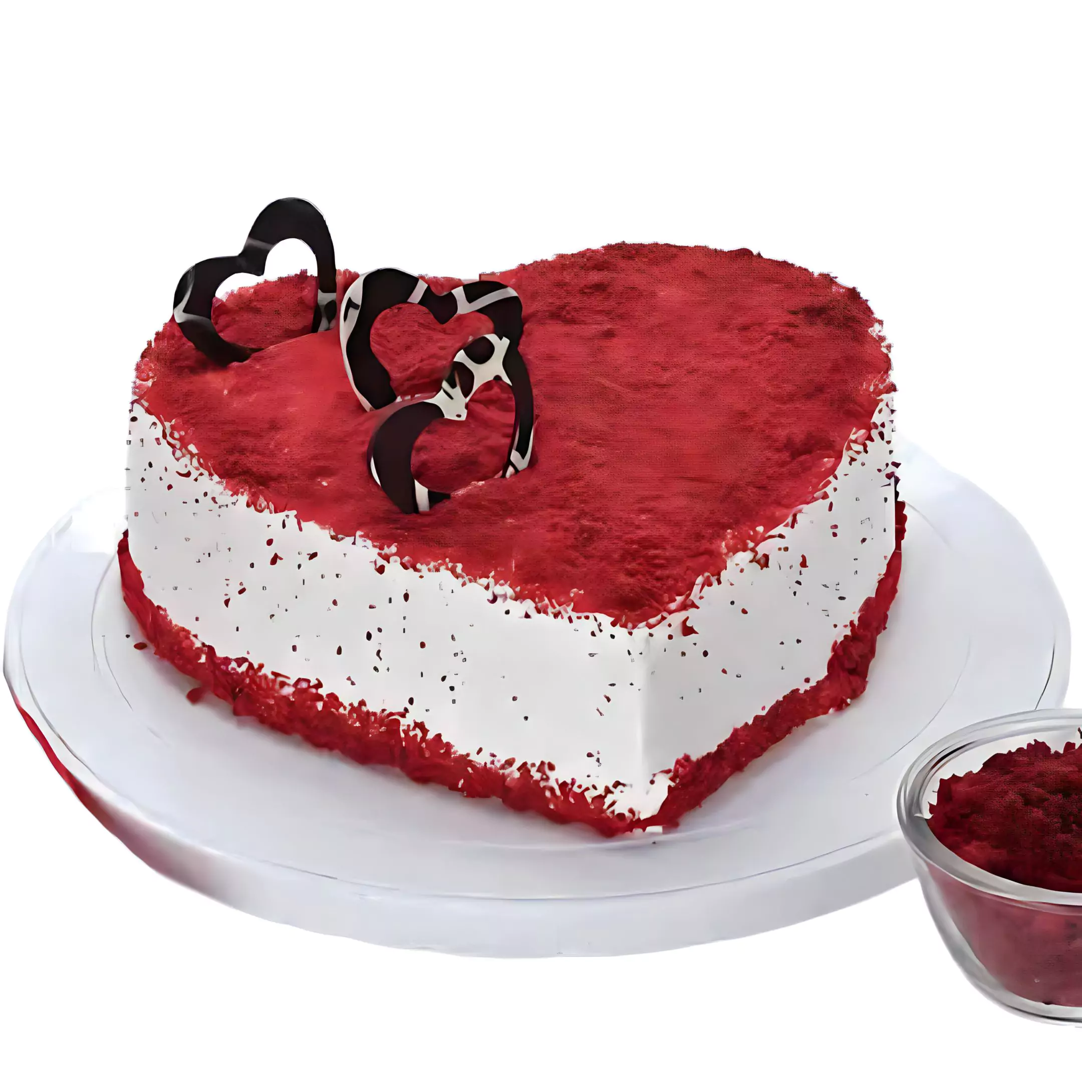 Red Velvet Heart Cake