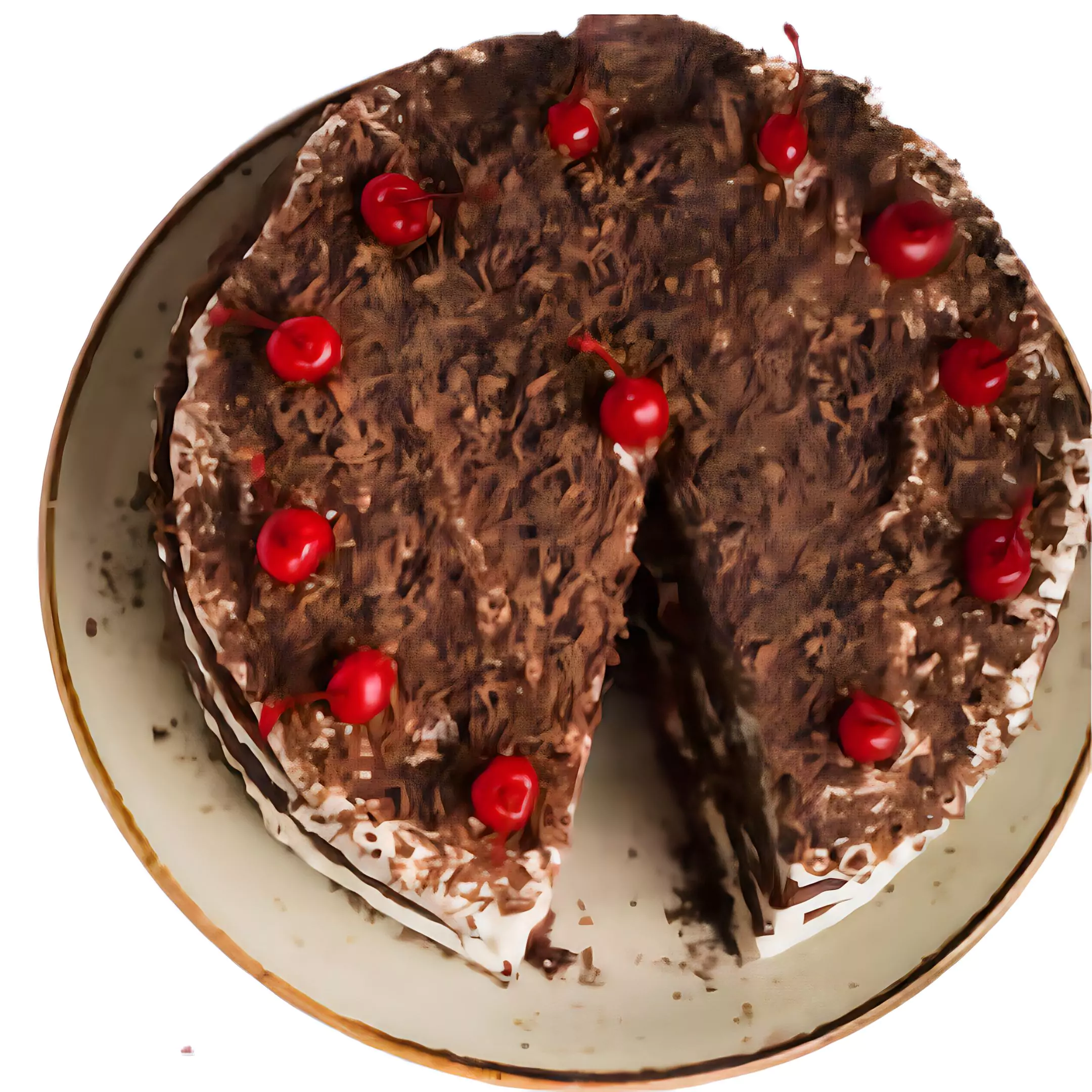 Black Forest Eggless Cake