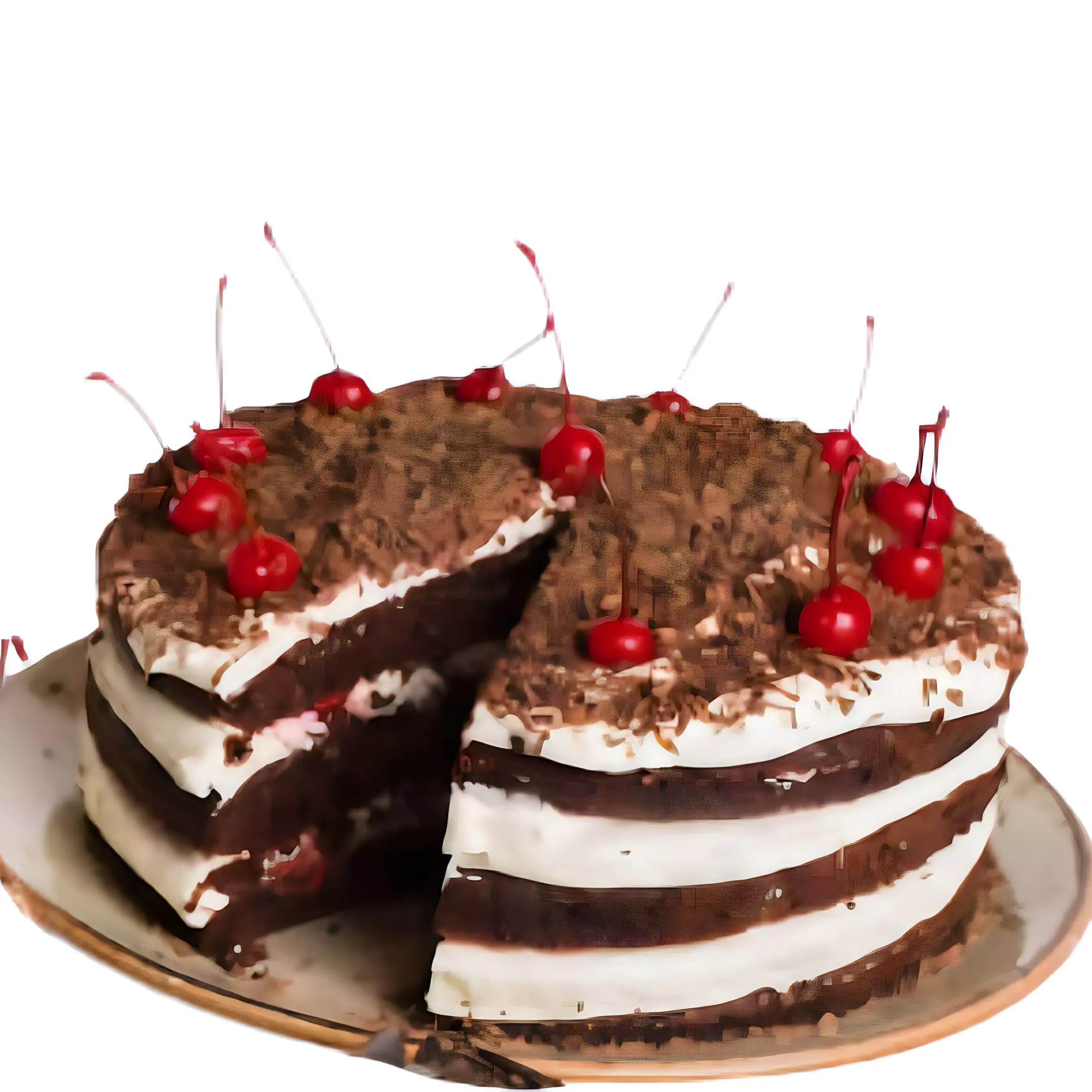 Black Forest Eggless Cake