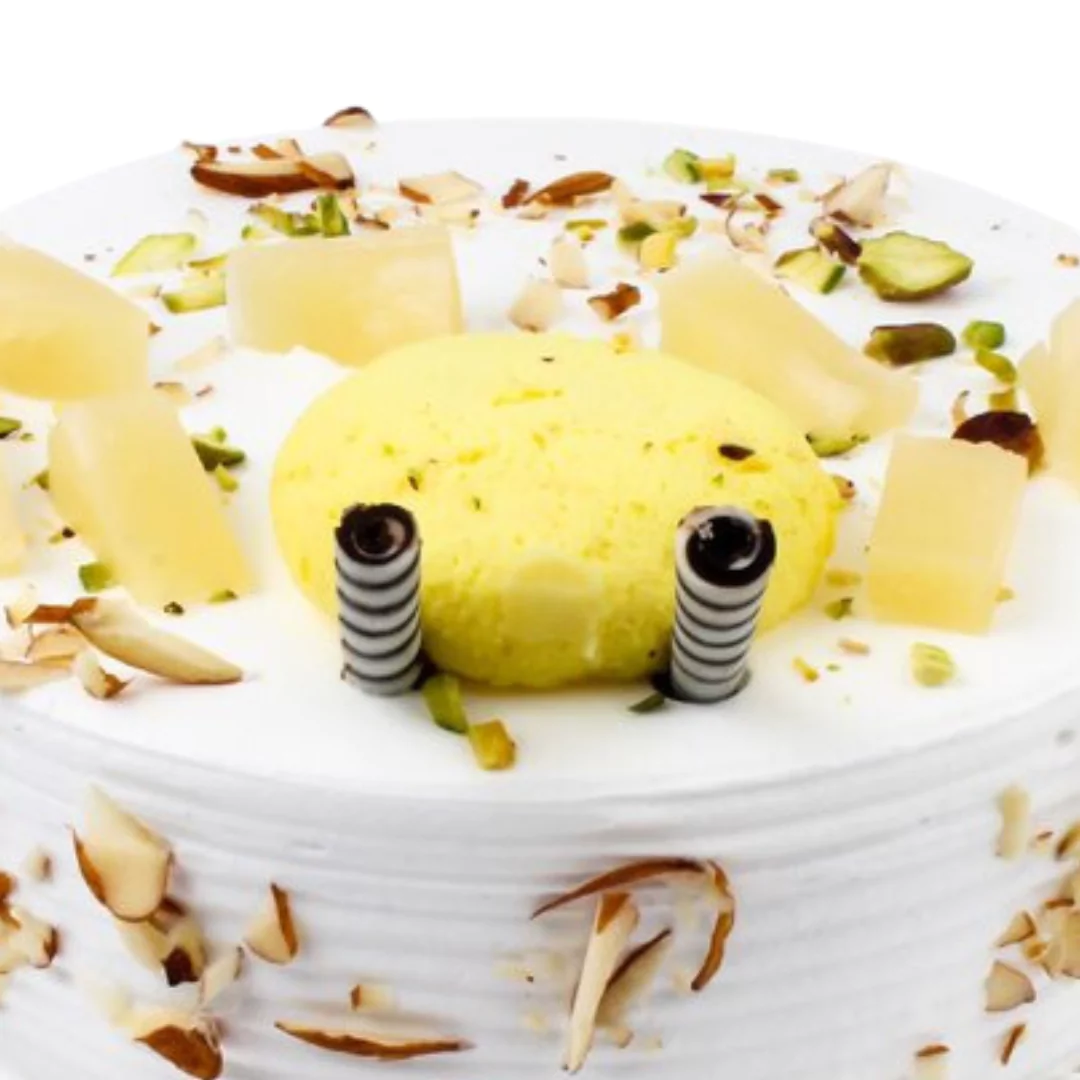 Rasmalai Pineapple Slices Cake