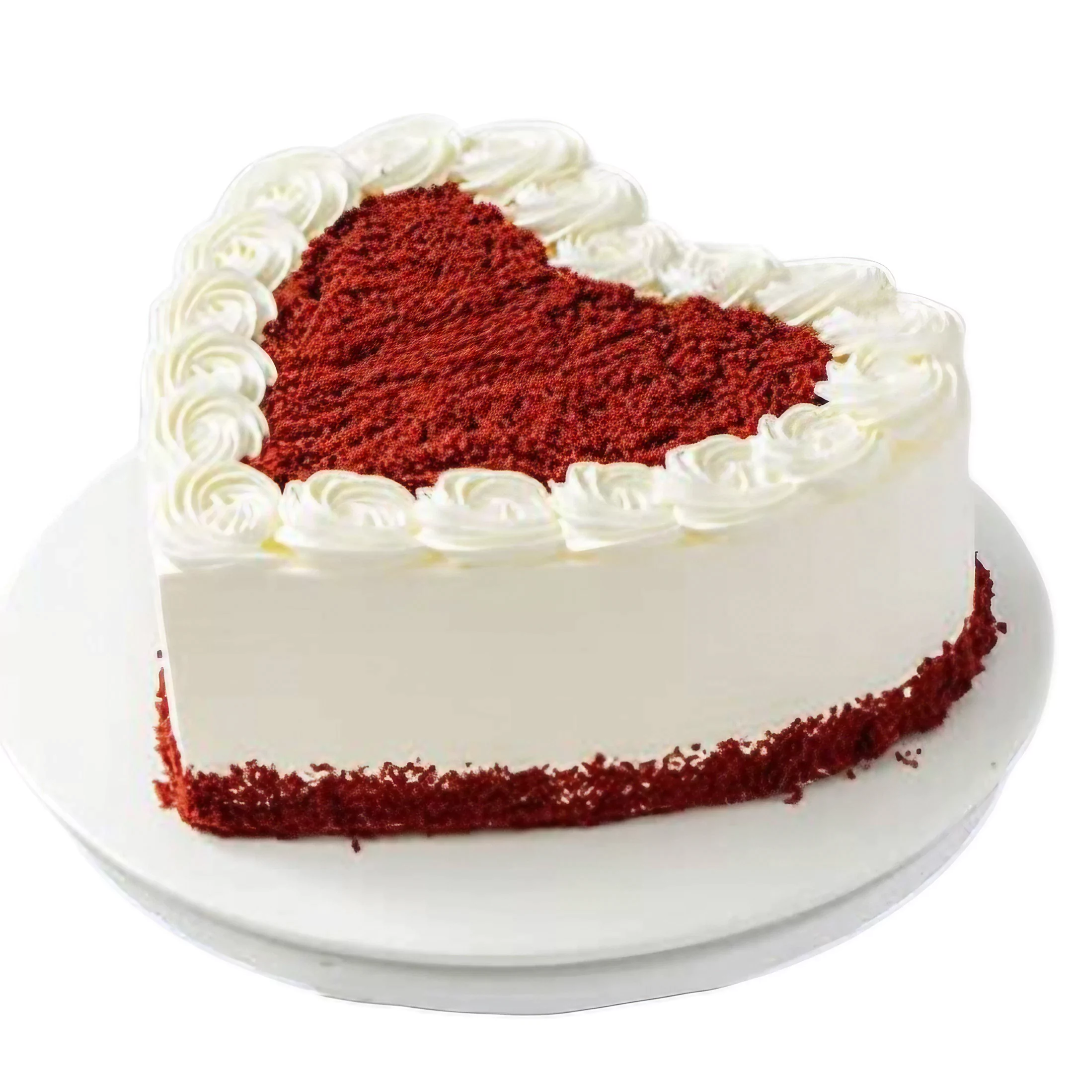 Sweet Red Heart Velvet Cake