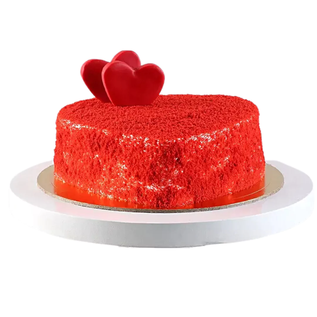 Red Velvet Love Heart Shaped Cake