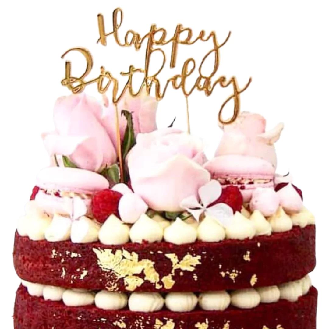 Happy Birthday Red Velvet Cake