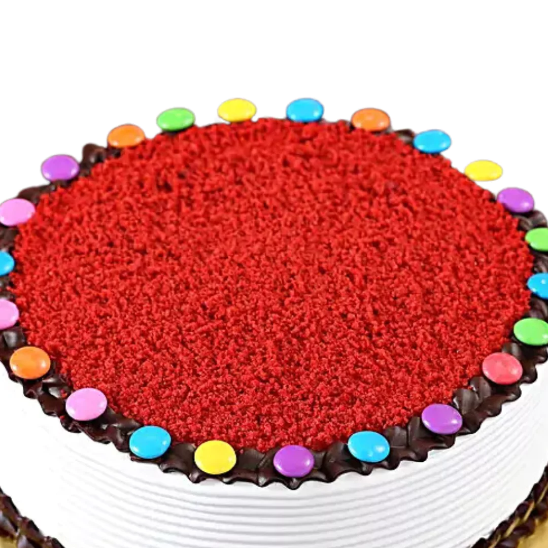 Red Velvet Cake with Gems