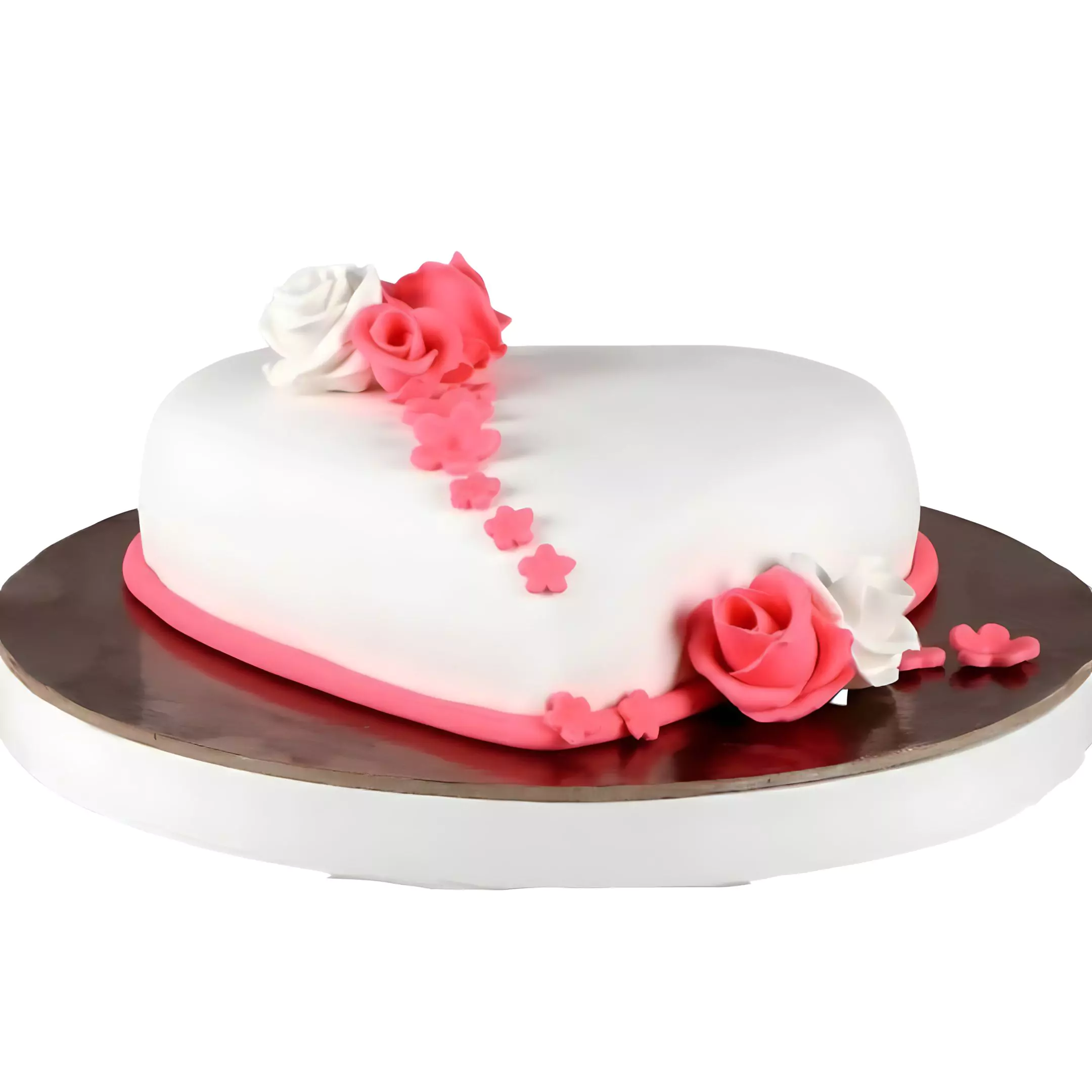 Strawberry Heart Shape Cake