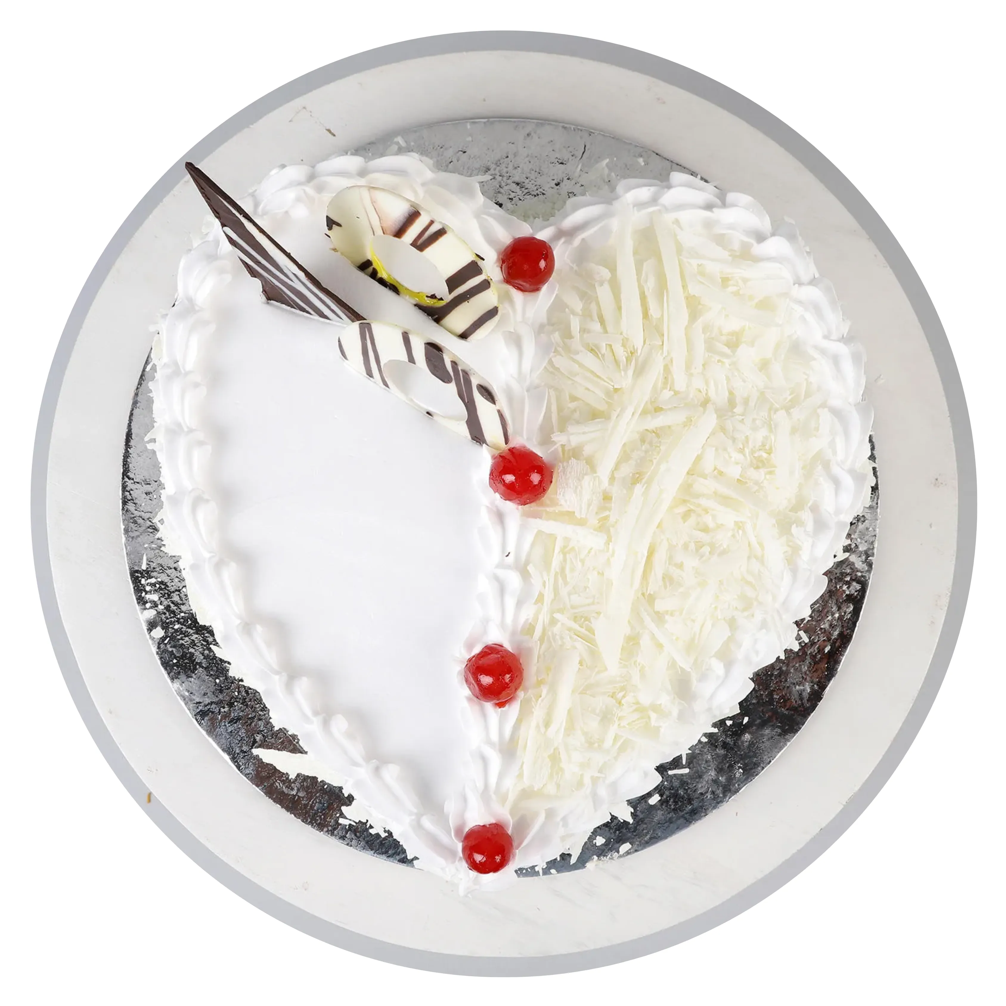 Delicious White Chocolate Forest Cake
