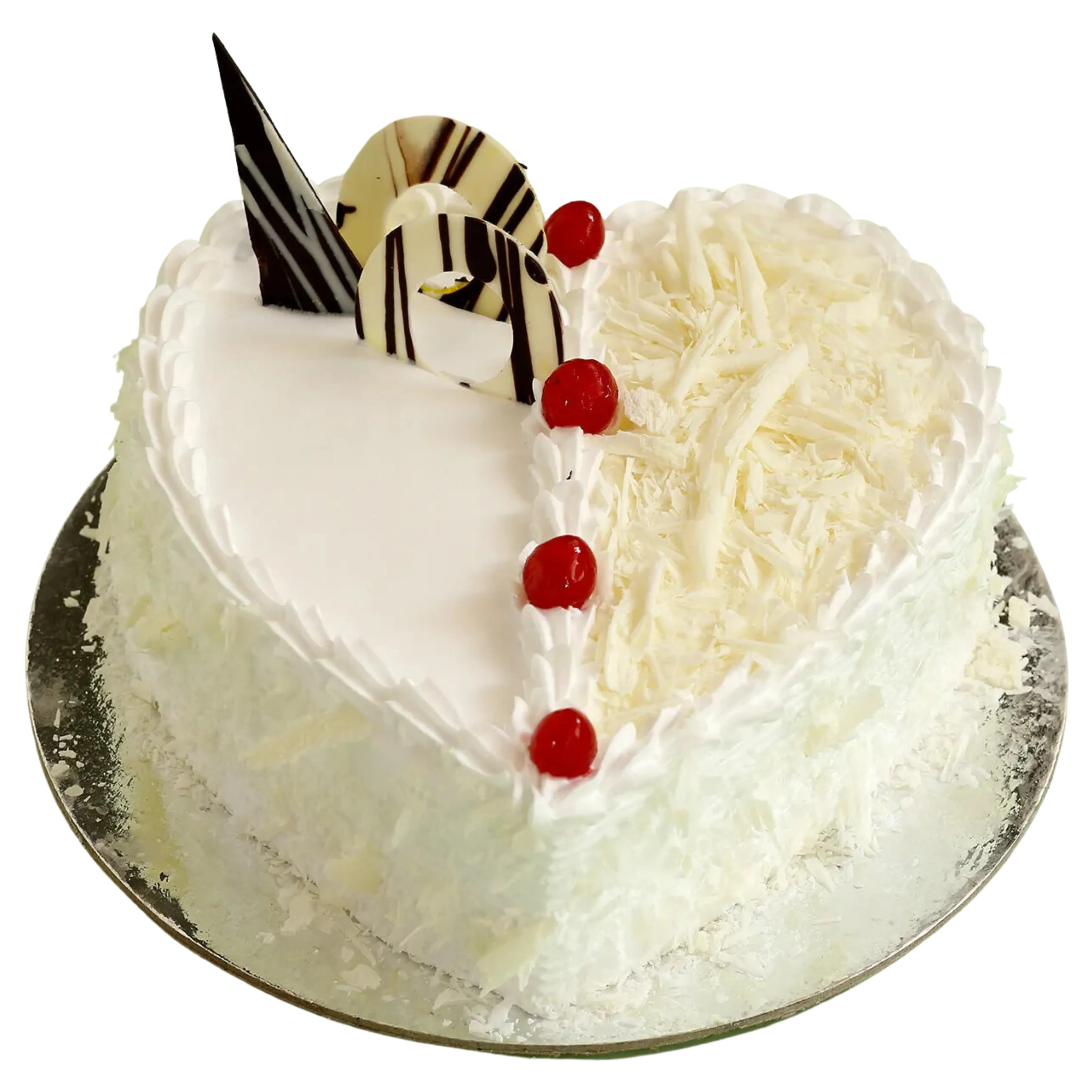 Delicious White Chocolate Forest Cake