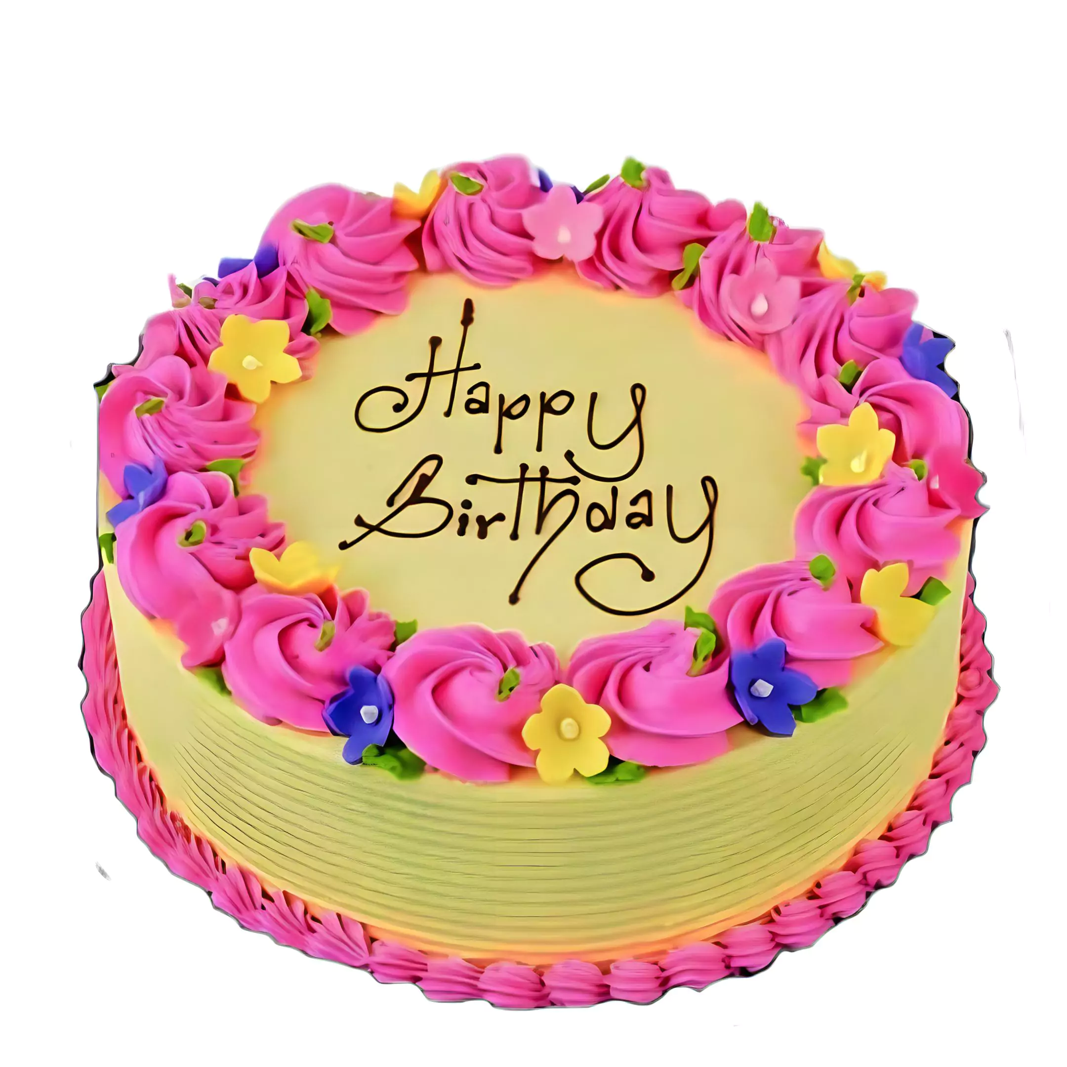 Colourful Cream Butterscotch Cake